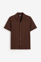 Regular Fit Ribbed Resort Shirt