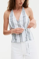 Halterneck Wrap Top