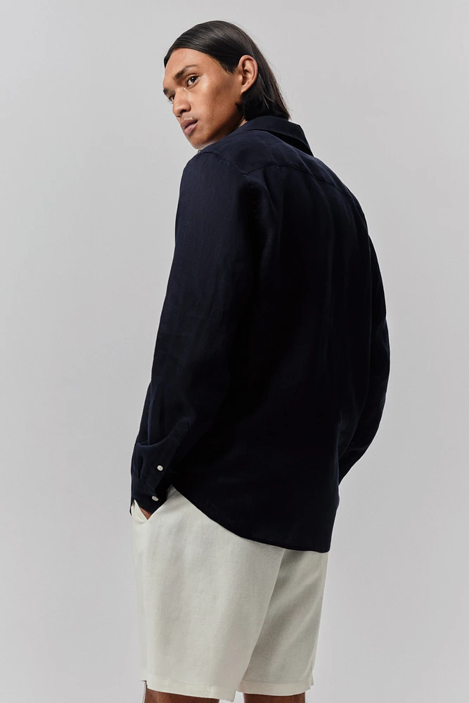 Regular-Fit Linen Shirt