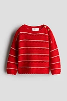 Chandail en tricot pointelle de coton