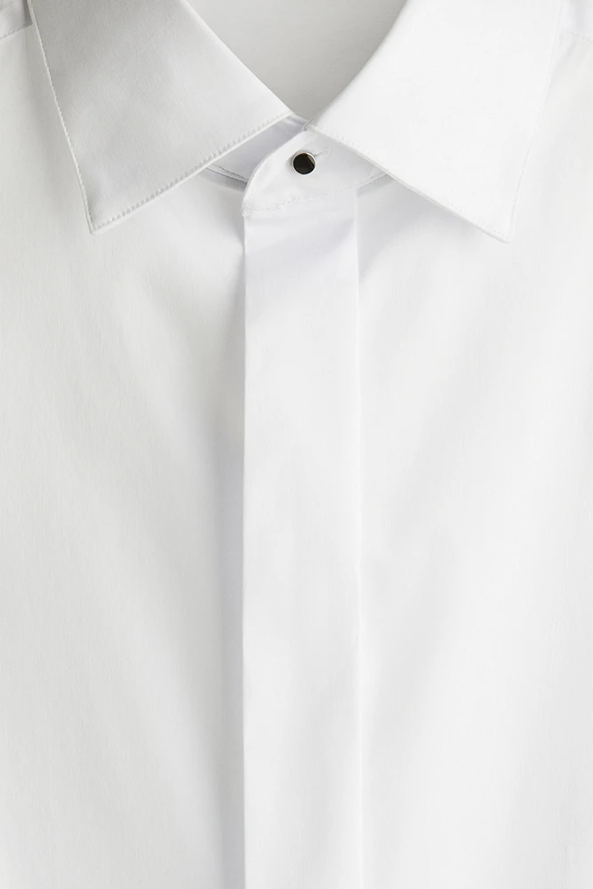 Slim-Fit Tuxedo Shirt