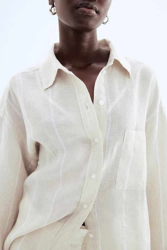 Chemise ample en lin