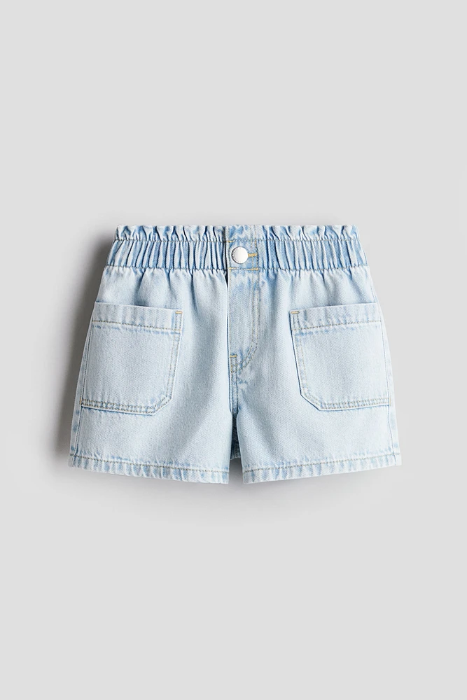 Loose Fit Denim Shorts