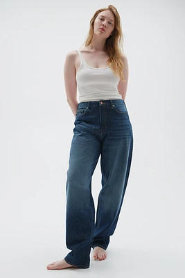 Curvy Fit Barrel High Jeans