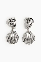 Shell-shaped Pendant Earrings