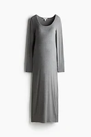 Robe MAMA moulante côtelée