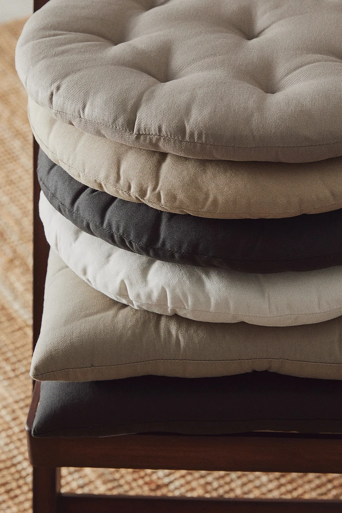 Lot de 2 coussins de chaise en coton