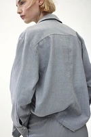 Linen-blend shirt