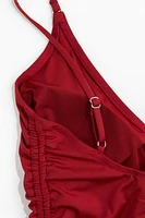 Padded-Cup Drawstring-Detail Swimsuit