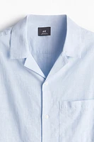 Regular Fit Linen-Blend Resort Shirt