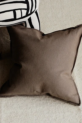 Housse de coussin en lin mélangé