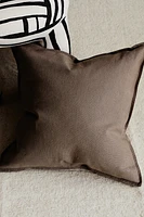 Housse de coussin en lin mélangé