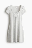 Pointelle-Jersey Dress