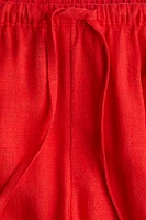 Straight-Leg Drawstring Pants