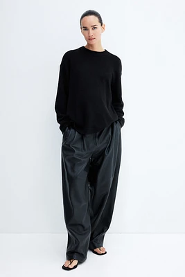 MAMA Slit-Hem Sweater