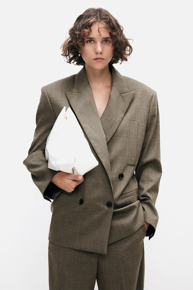 Double-Breasted Wool Blazer