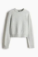 Short Fine-Knit Sweater
