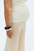 Pantalon MAMA en jersey texturé