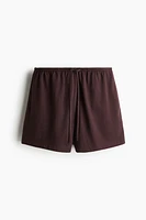 Short en coton avec cordon de serrage