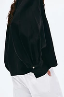 Balloon-Sleeved Blouse