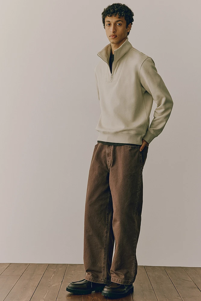 Regular Fit Half-Zip Sweatshirt