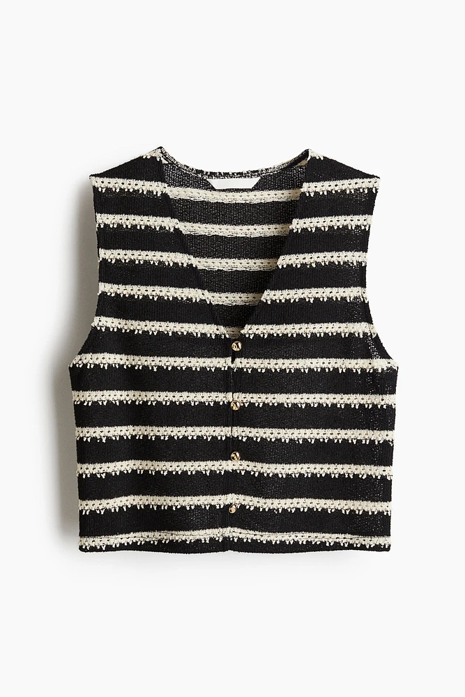 Textured Jersey Vest