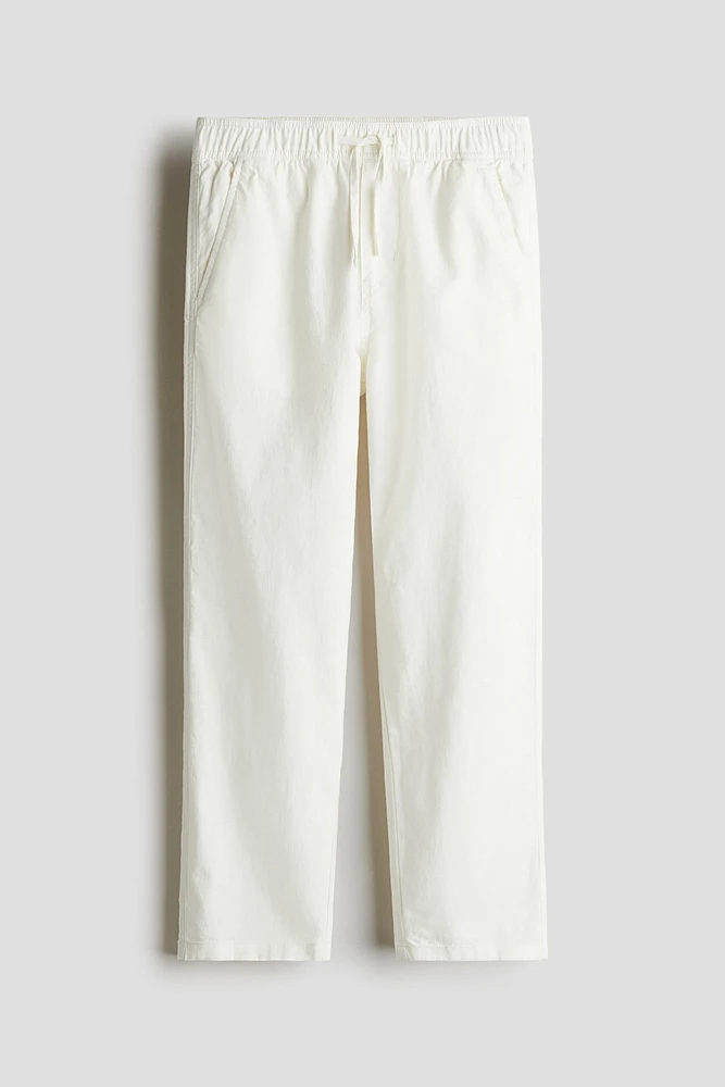 Pantalon en lin mélangé