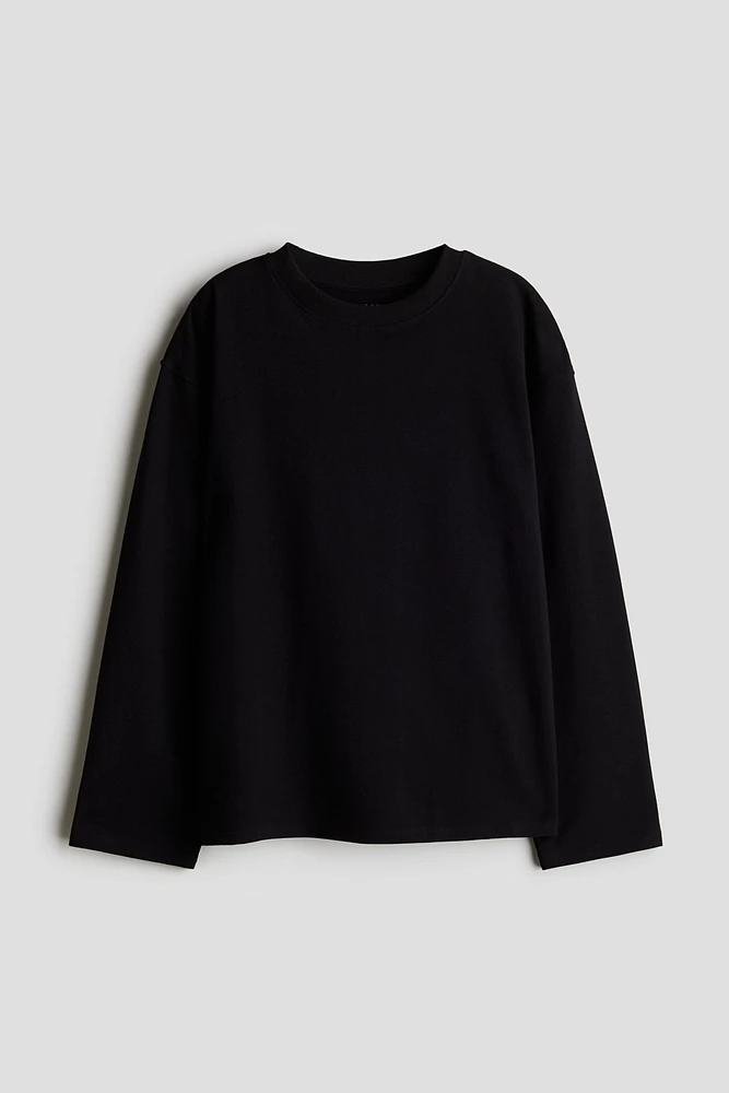 Long-Sleeved Cotton Top