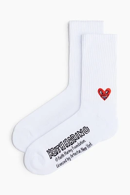 Motif-detail Socks