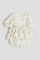 2-piece Patterned Muslin Set