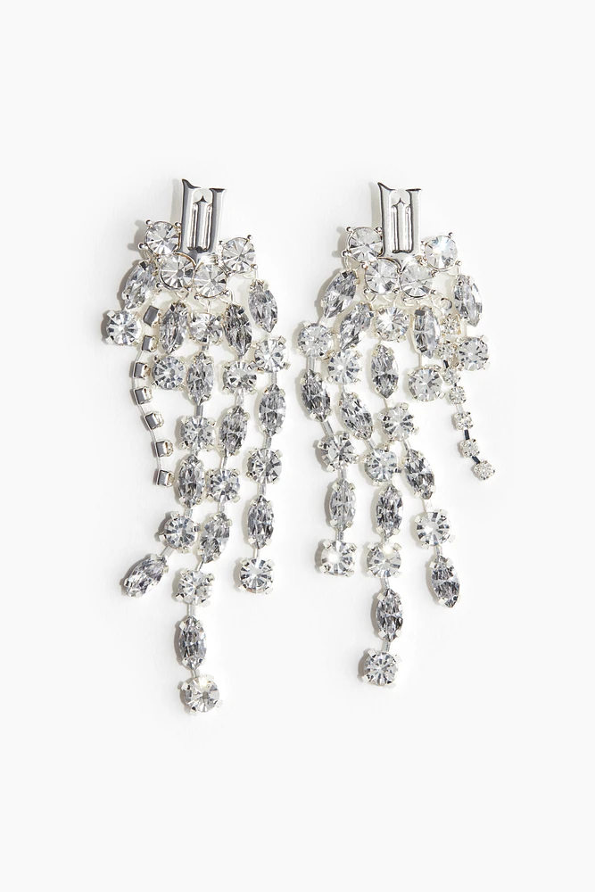 Long Rhinestone Earrings