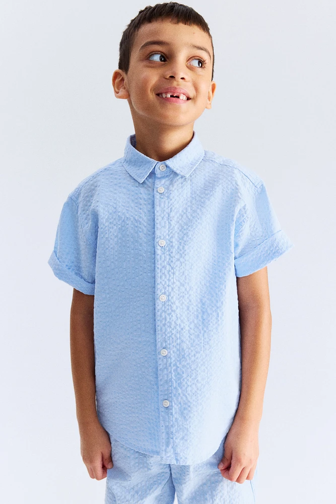 Cotton Seersucker Shirt