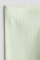 Ribbed Cotton Leggings
