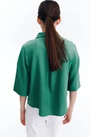Chemise en lin mélangé