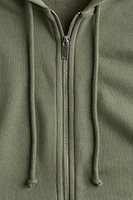 Veste Grande Taille à glissière avec capuchon