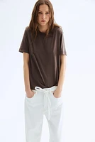 Silk-blend T-shirt