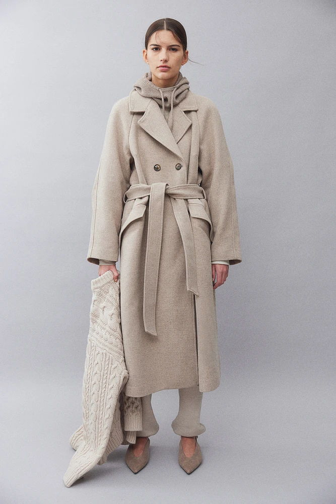 Tie Belt Coat