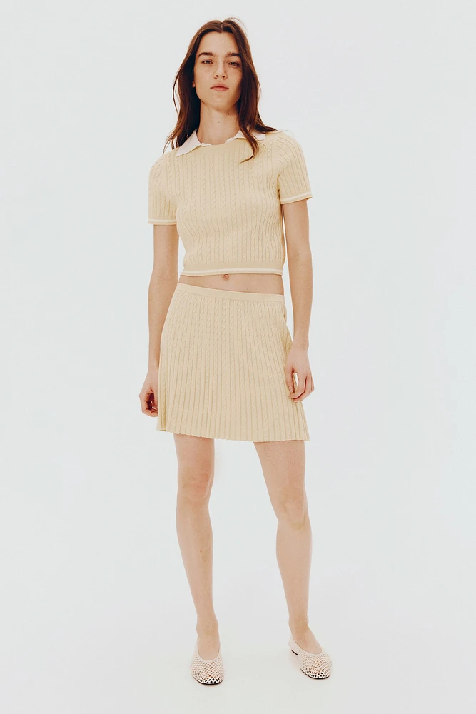 Cable-Knit Skirt