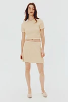 Cable-Knit Skirt