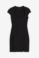 Cap-sleeved Bodycon Dress