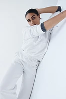 Pantalon en molleton de coton mélangé