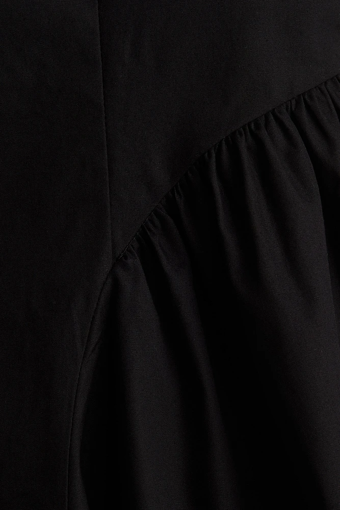 Open-Back Poplin Dress