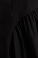Open-back cotton poplin dress
