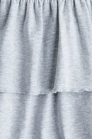 Foldover-Waist Tiered Skirt
