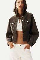 Jean taille haute coupe tonneau