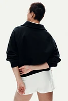 Oversized Polo Sweatshirt