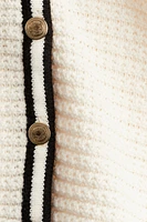 Chandail à encolure plongeante en tricot texturé