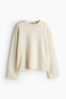 Roll-edge Sweater