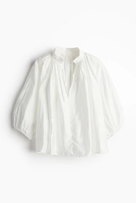 Balloon-sleeved Blouse
