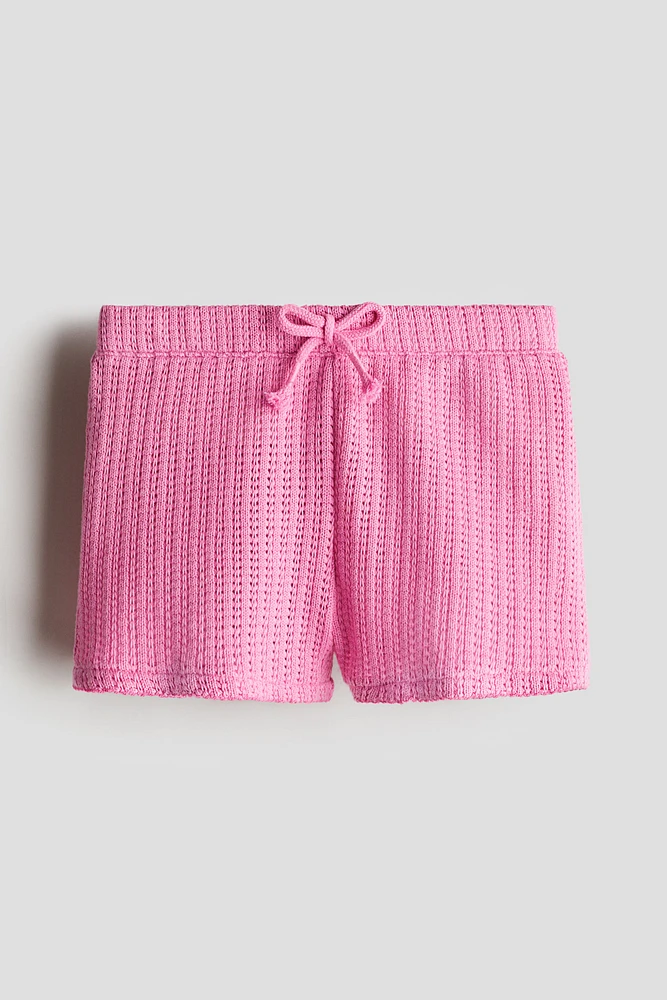 Textured-Knit Shorts